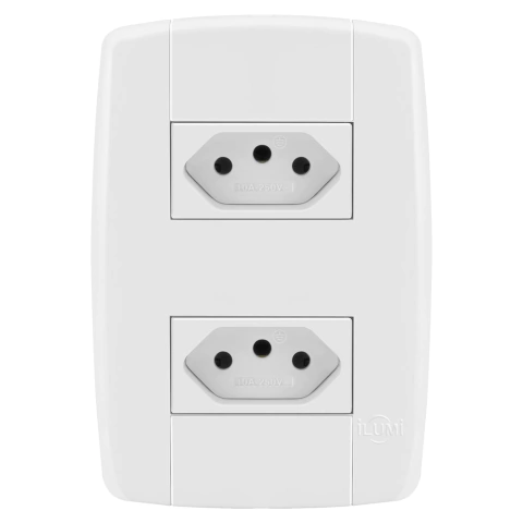 CJ 2 Tomadas Monobloco Lev Ilumi